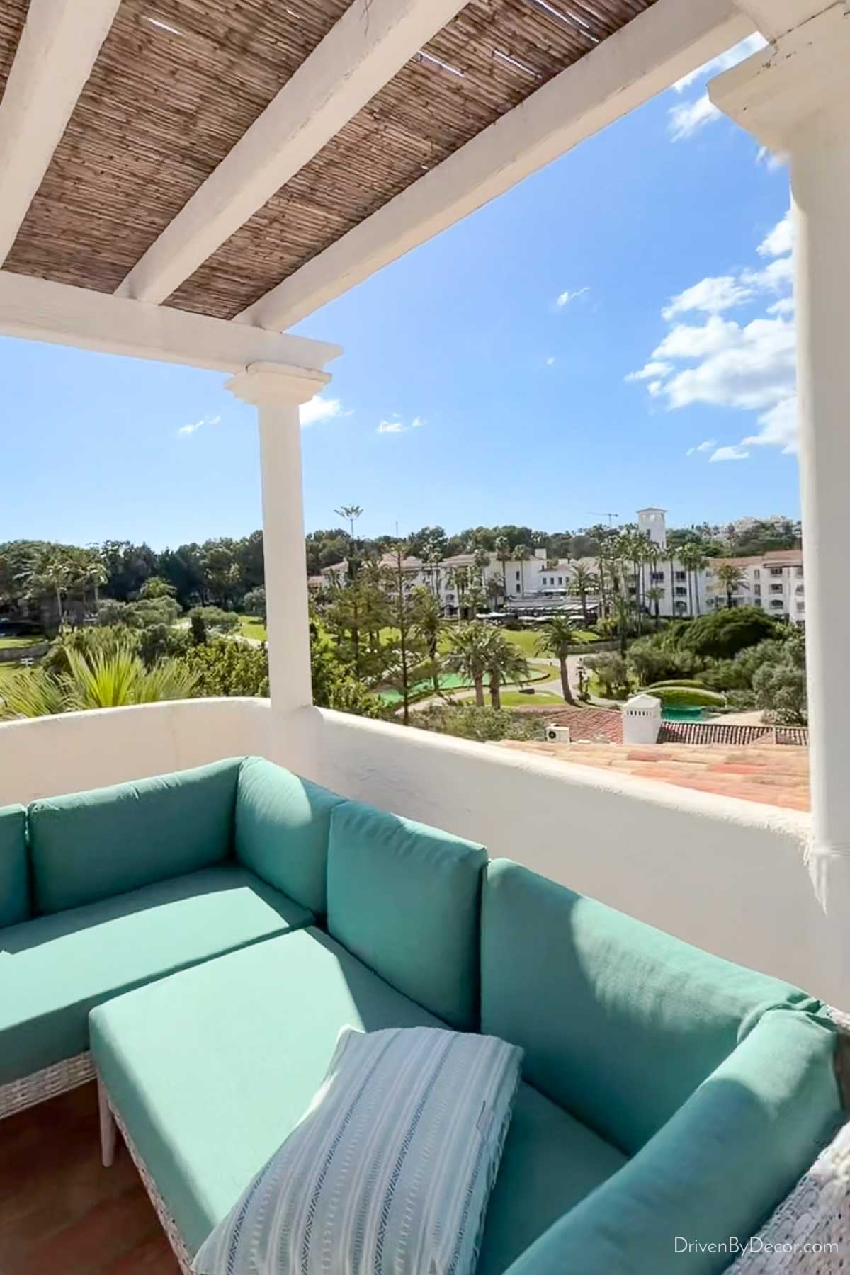 View from the terrace of vila at Vila Vita Parc