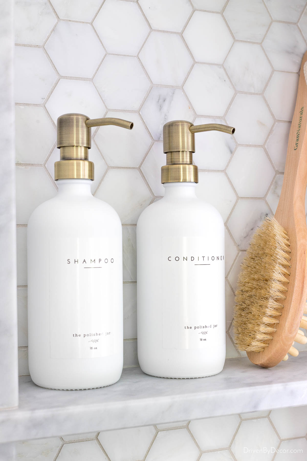 Shampoo and conditioner pumps