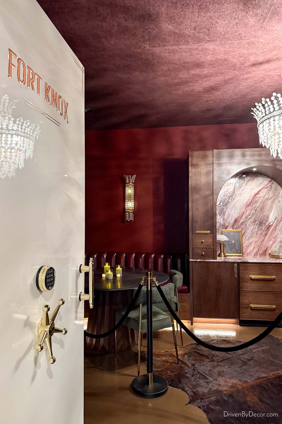 Speakeasy hidden behind faux vault door