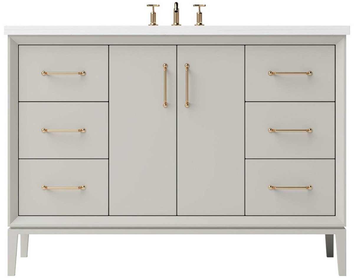 60" taupe bathroom vanity